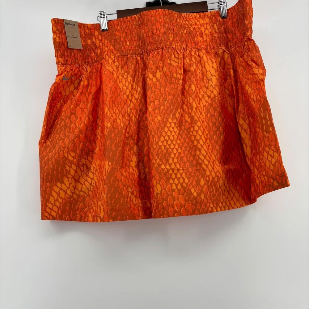 Nike Kobe Bryant Basketball Skort Women 3XL Orange Mamba Snakeskin Sporty Chic
